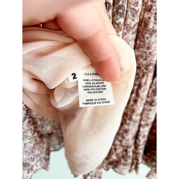 Ulla Johnson | Eleni Gardenia Floral Silk Mini Dress | Sz 2 - Picture 10 of 11